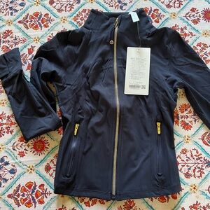 lululemon athletica Navy Jacket with Gold Accents